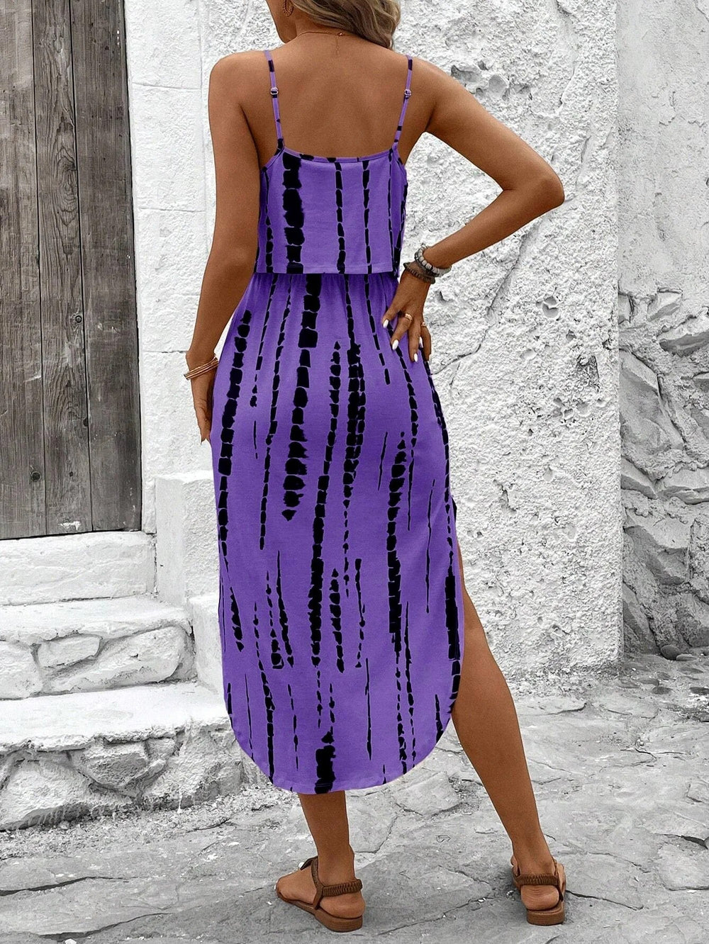 Luna | Midi dress with thin straps