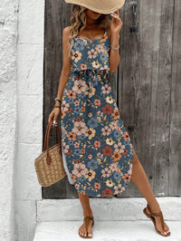 Luna | Midi dress with thin straps