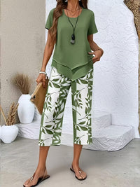 Avy™ | Relaxed Two-Piece Leaf Print Set