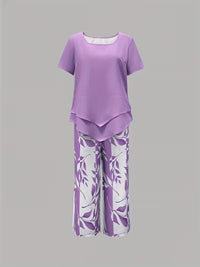 Avy™ | Relaxed Two-Piece Leaf Print Set