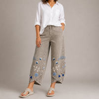 ELODIE | Boho Floral Print Trousers
