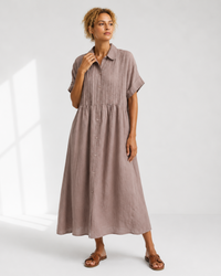 LYSANDRA | Flowing Summer Shirt Dress