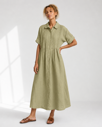 LYSANDRA | Flowing Summer Shirt Dress