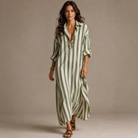 MARCELLA | Striped Oversized Maxi Dress