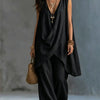 Geneva | Draped Suit with Wide Pants