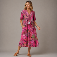 ELARA | Elegant Printed Midi Dress