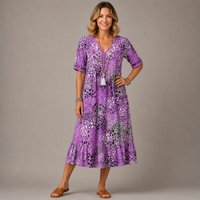 ELARA | Elegant Printed Midi Dress