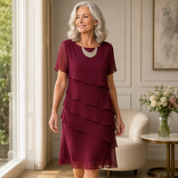 LINDA™  | Elegant Comfort Ruffle Dress