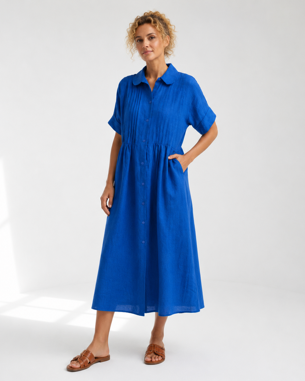 LYSANDRA | Flowing Summer Shirt Dress