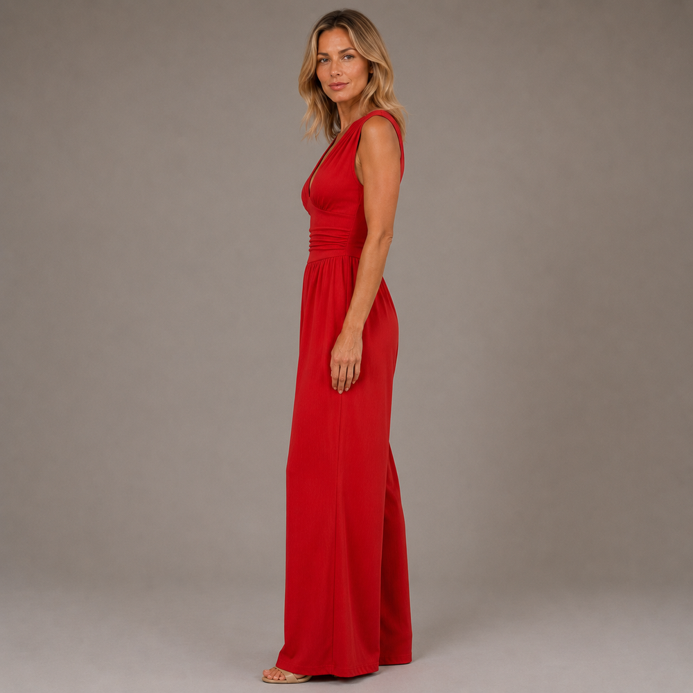 CHARITY | Chic Sleeveless Wide-Leg Jumpsuit