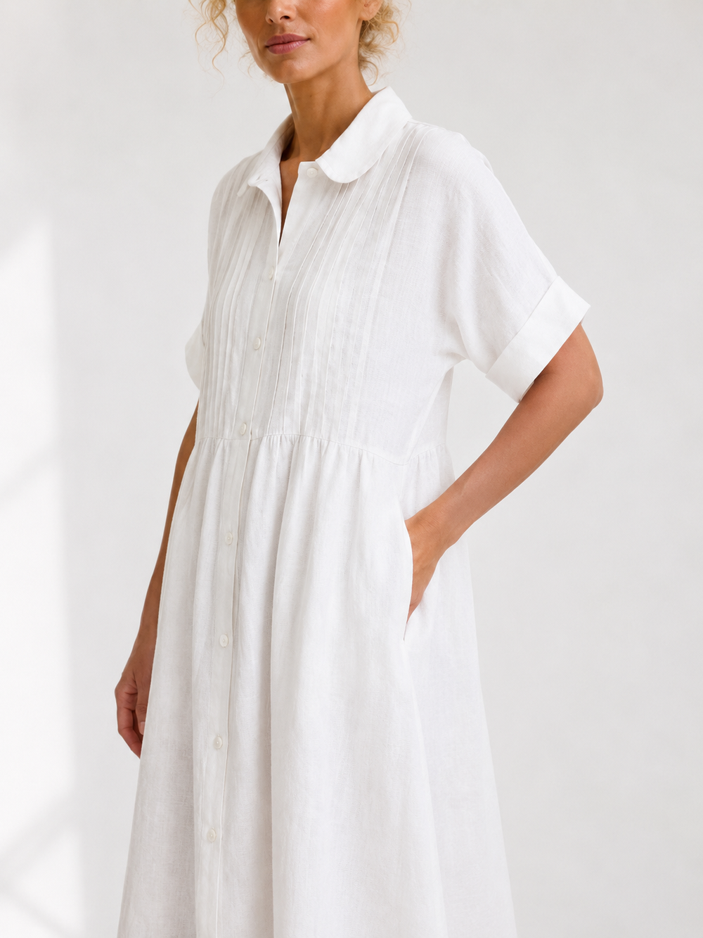 LYSANDRA | Flowing Summer Shirt Dress