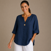 ZIA | Relaxed V-Neck Top