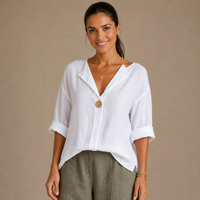 ZIA | Relaxed V-Neck Top